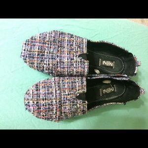 Black stitched Mad love Flats - like Toms!